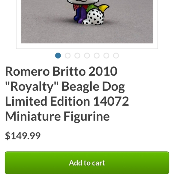 NWOT- Britton Limited "ROYALTY DOG" #0048 - Picture 7 of 9